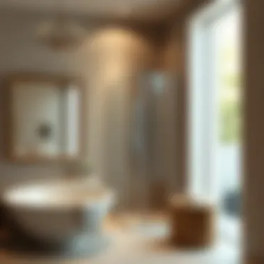 Installation of Sophisticated Shower Insert Installation of a sophisticated shower insert in a modern bathroom