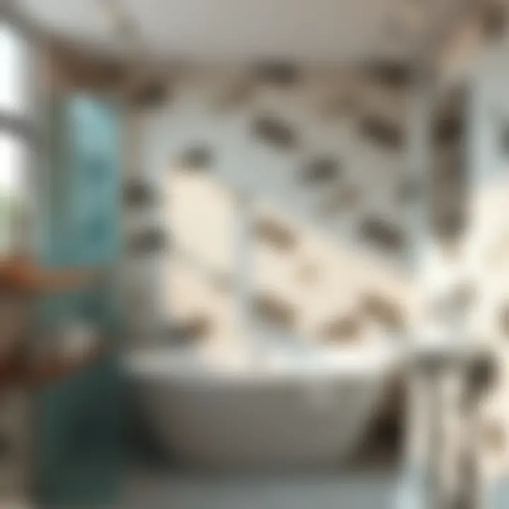 Step-by-step installation of stick-on tiles for a seamless finish