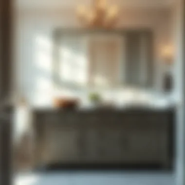 Aesthetic appeal of various vanity styles in a chic bathroom