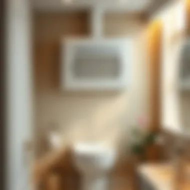 Contemporary Bathroom Ventilation System Ventilation system installed in a contemporary bathroom setting