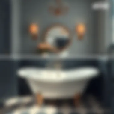 Before and after comparison of bathtub refinishing