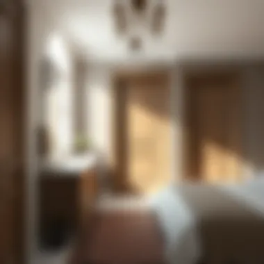 Modern materials used in bedroom and bathroom doors