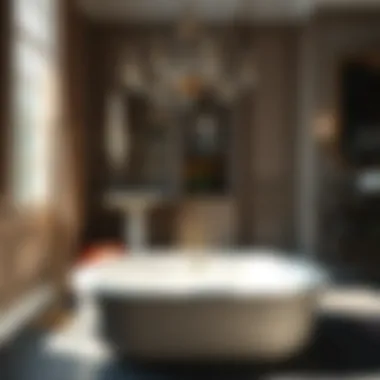 Elegant mini bathtub enhancing home aesthetics