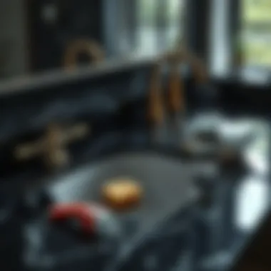 Maintenance tools and products for black granite care