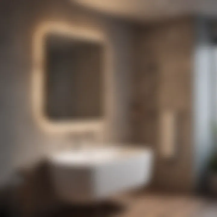 Stylish bathroom with integrated Bluetooth features