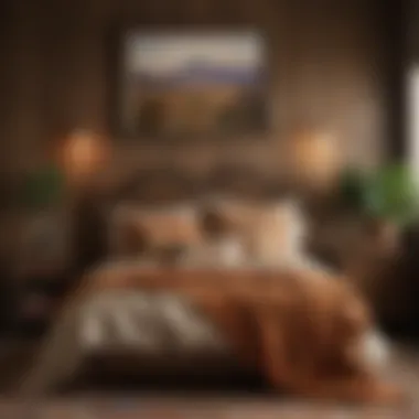 Vibrant color palette showcasing earthy tones and pops of color in cowgirl decor