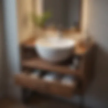 Maximizing Storage in a Compact Vanity Creative storage solutions in a 23 inch vanity