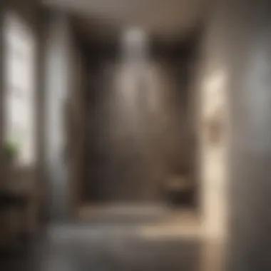 Elegant Doorless Shower Design Elegant doorless shower design with sleek tiles