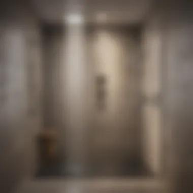 Modern Aesthetic of Doorless Shower Modern aesthetic of a doorless shower with natural light