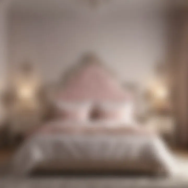 Soft pastel color palette enhancing a restful sleep space