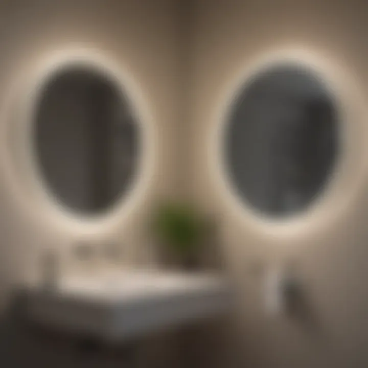 Comparison of different plug-in bathroom mirror light designs