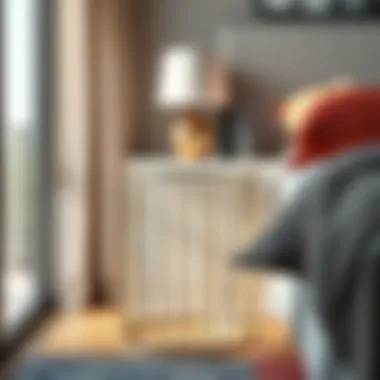 Stylish Metal End Table Stylish metal end table complementing contemporary decor