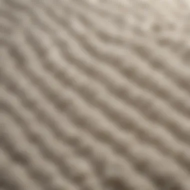 Close-up of the texture and materials of a memory foam bathroom rug