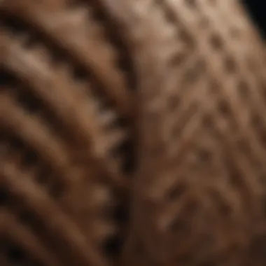 Detail of Wicker Craftsmanship Close-up of intricate wicker craftsmanship