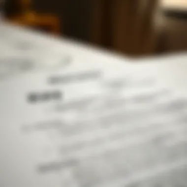 Close-up of a warranty document with key terms highlighted