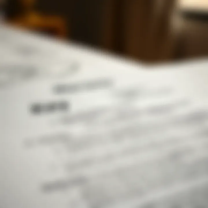 Close-up of a warranty document with key terms highlighted