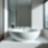 Elegant modern drop-in sink design with sleek lines