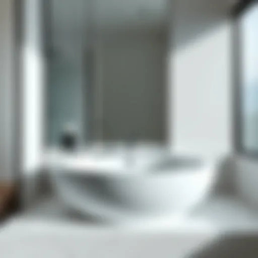 Elegant modern drop-in sink design with sleek lines