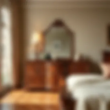 Beautifully arranged solid hardwood dresser showcasing craftsmanship