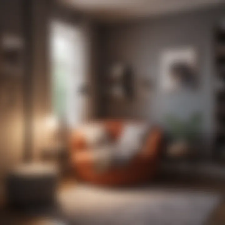 Cozy reading nook within a teenage bedroom