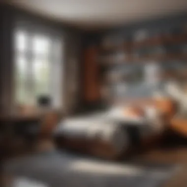 Practical Furniture Arrangement Functional furniture layout for a teenager's room