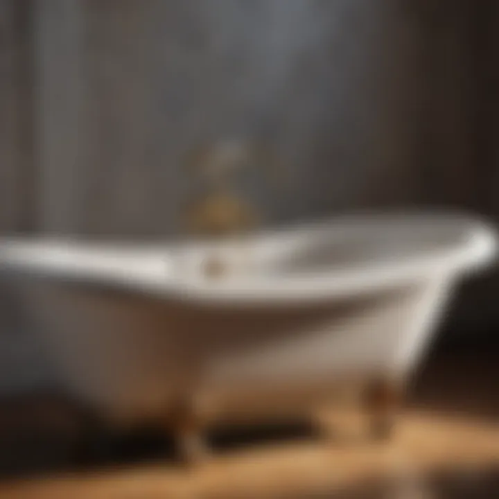 An elegant antique bathtub figurine reflecting historical craftsmanship.