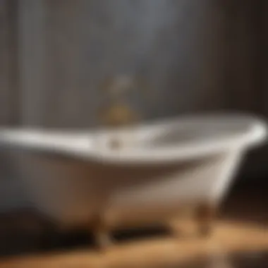 Antique Bathtub Figurine: A Reflection of Historical Craftsmanship An elegant antique bathtub figurine reflecting historical craftsmanship.