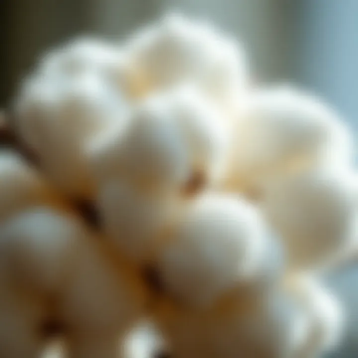 The Essence of Egyptian Cotton Close-up of Egyptian cotton fibers
