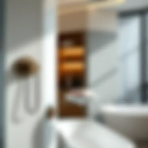 Elegant wall-mounted soap dish in a modern bathroom setting