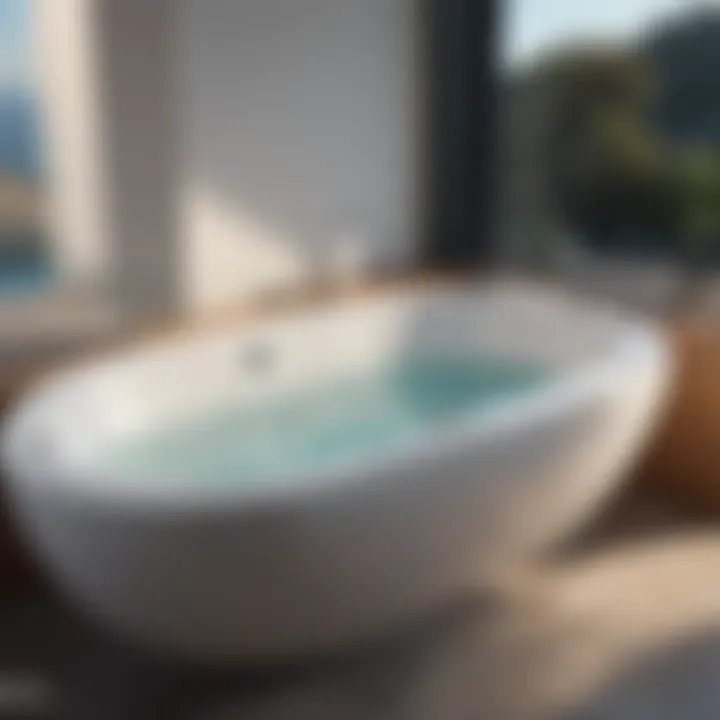 Innovative hydrotherapy bathtub design with ergonomic features