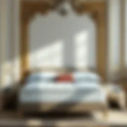 Luxurious king mattress featuring plush fabric
