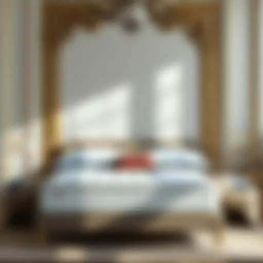 Luxurious king mattress featuring plush fabric
