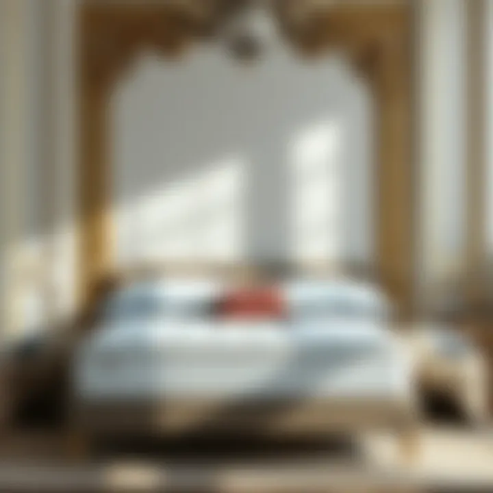 Luxurious king mattress featuring plush fabric
