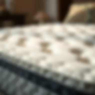 Close-up of a high-quality memory foam layer
