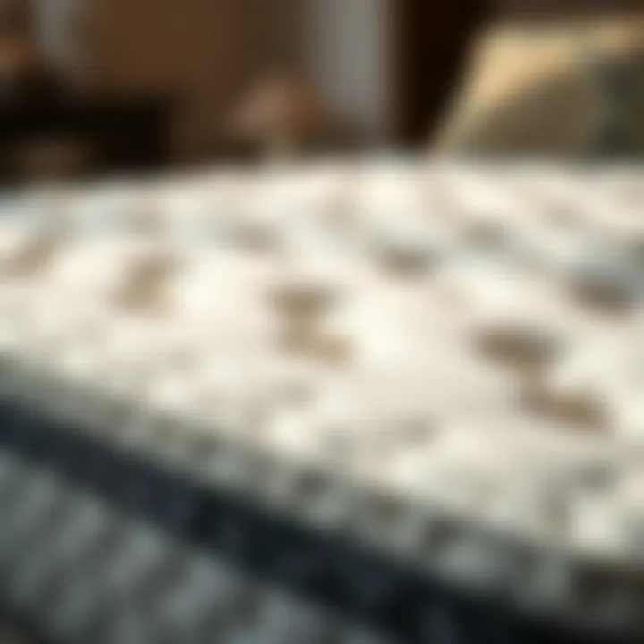 Close-up of a high-quality memory foam layer
