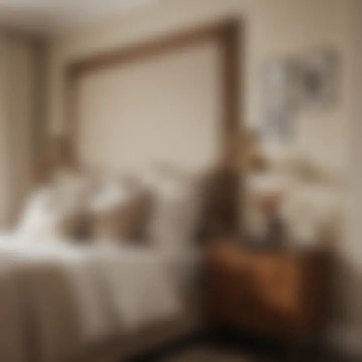 Warm ivory and natural wood elements