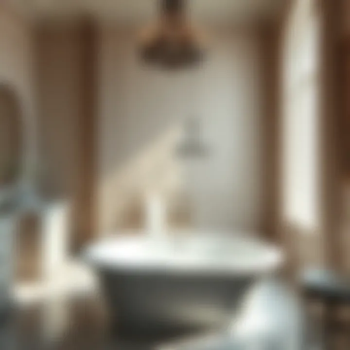 Spacious Bathroom Layout with Bathtub Spacious bathroom layout featuring a 58 x 36 bathtub