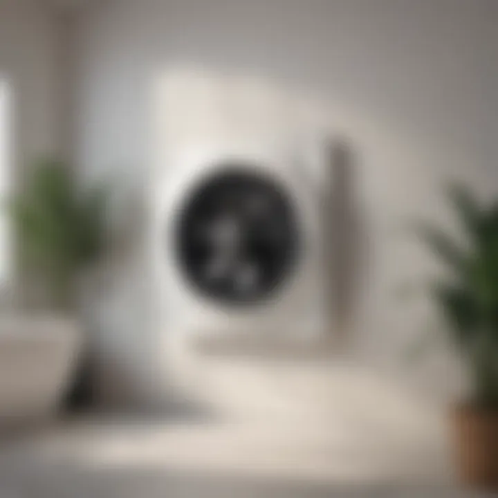 Energy-efficient round exhaust fan in a contemporary setting