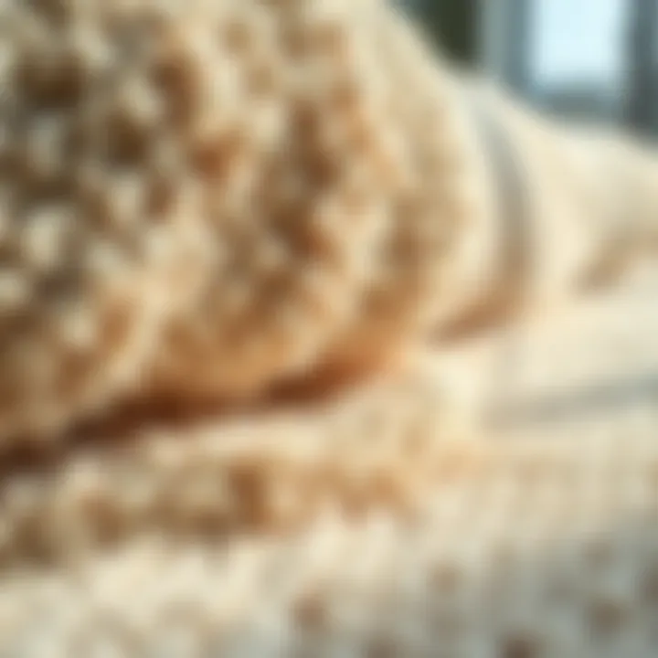 Close-up view of luxurious materials used in contour bath rugs