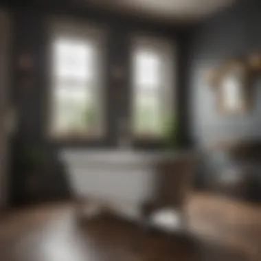 Vintage clawfoot tub adding charm to a bathroom