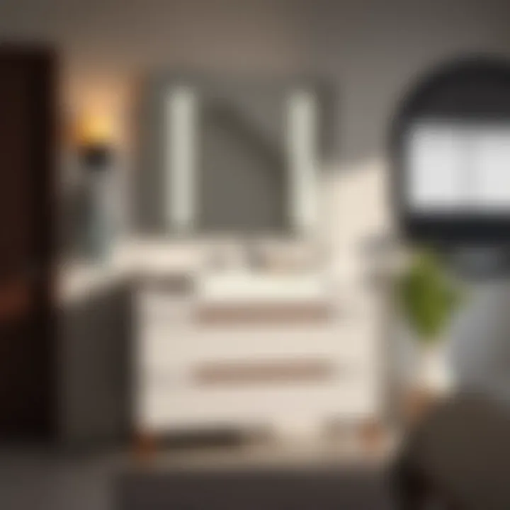 Sleek Design: Modern Used Vanity Modern used bedroom vanity with clean lines
