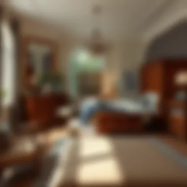 Stylishly arranged bedroom featuring oak pier furniture