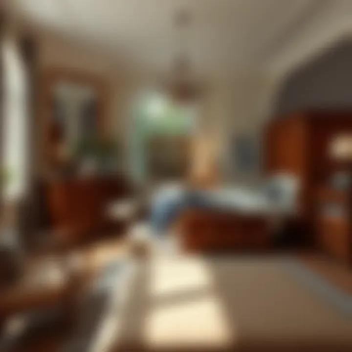 Stylishly arranged bedroom featuring oak pier furniture