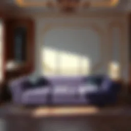 Elegant design of the Purple mattress sleeper sofa