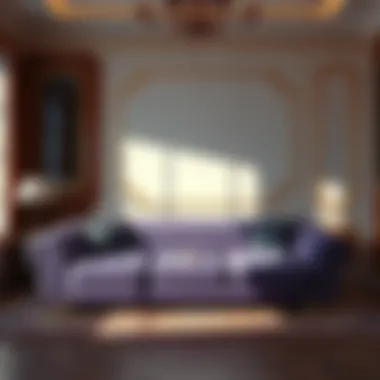 Elegant design of the Purple mattress sleeper sofa