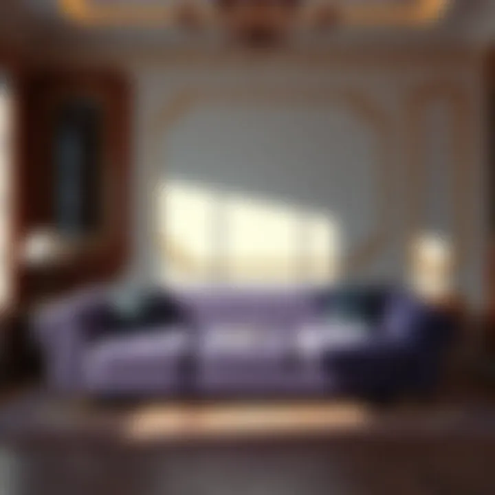 Elegant design of the Purple mattress sleeper sofa