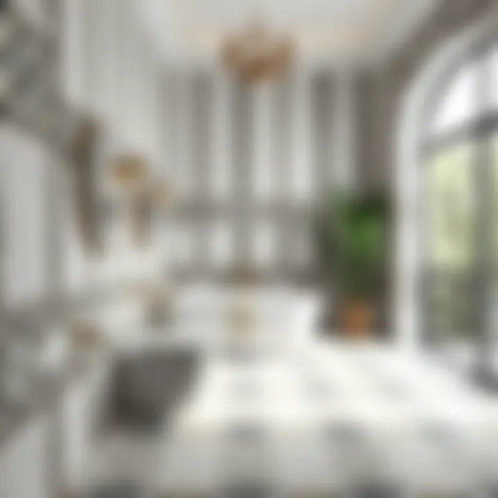 Elegant porcelain tile patterns enhancing bathroom aesthetics.