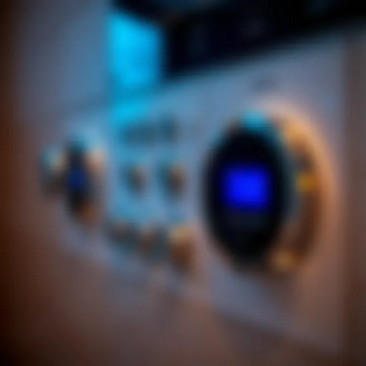 Steam Bath Control Features Close-up of steam bath controls highlighting user-friendly interfaces