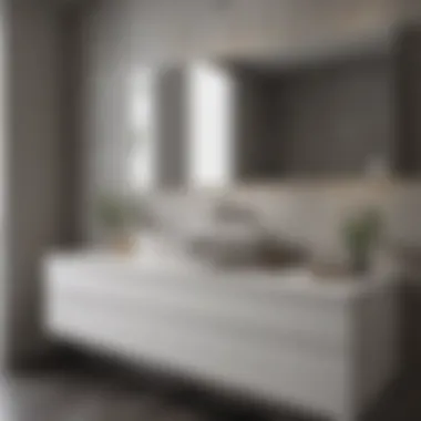 Installation Insights for Bathroom Cabinets Installation process of an unfinished wall mounted bathroom cabinet