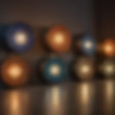Variety of Contemporary Night Lights A variety of contemporary night lights showcasing different designs and styles.